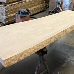9’ LIVE EDGE SLAB NATURAL SOLID WOOD DINING CONFERENCE TABLE