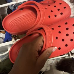 Red Crocs