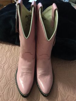 Pink boots