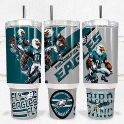 Philadelphia Eagles Football 40oz Tumbler