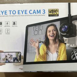 Eye to Cam 3 Webcam 4K with Suction Cup Fixed in The Middle Screen, 8MP IMX179 CMOS, Zoom Lens Auto Focus Camera, Create a Positive Connection in Ever