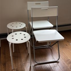 2 stools and 2 chairs - Ikea
