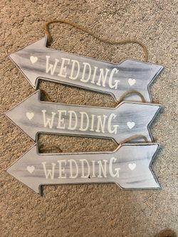 Wedding signs, shabby