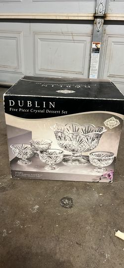 DUBLIN Five crystal  bowls