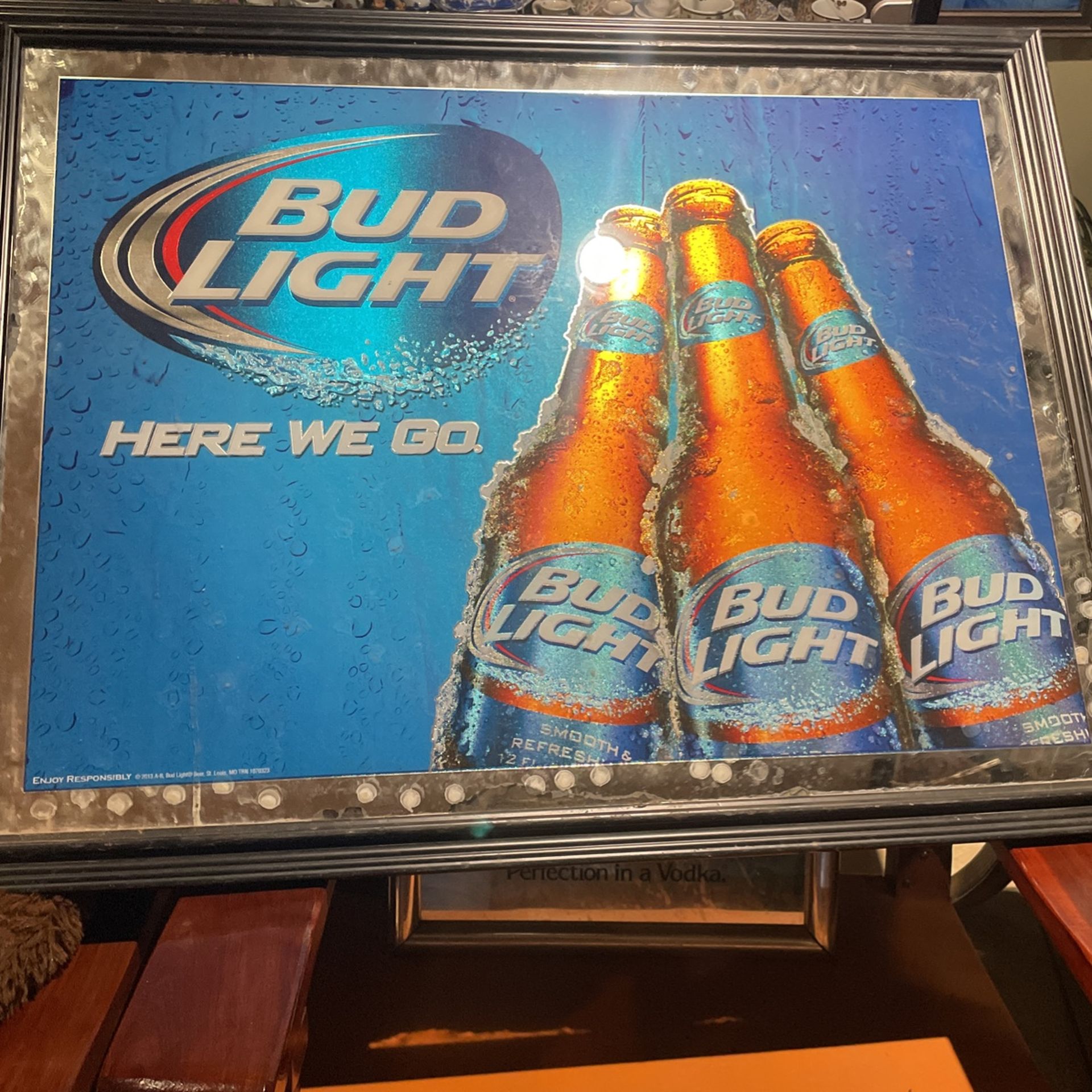 Bud Light Mirror Picture Frame 