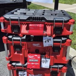 Milwaukee PACKOUT 22 in. Rolling Tool Box, 22 in. Large Tool Box and 22 in. Medium Tool Box ProSystem Low Profile Handle