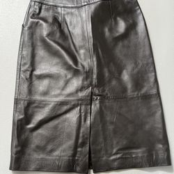 Vintage Samsonite 100% Leather Skirt Made In Italy 🇮🇹 