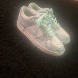 Blue And White Nikes 