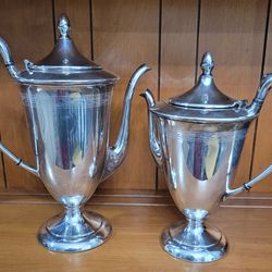 Vintage Silver? Art Co teapot set teaset