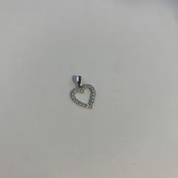 14k White Gold Pendant 