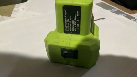 Ryobi Power wheels Etc Adapter.