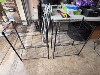 (2) 3 tier racks