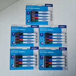 Caliber Magnetic Dry Erase Markers NEW