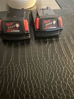 2 Milwaukee batteries