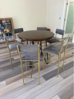 High top table and chairs