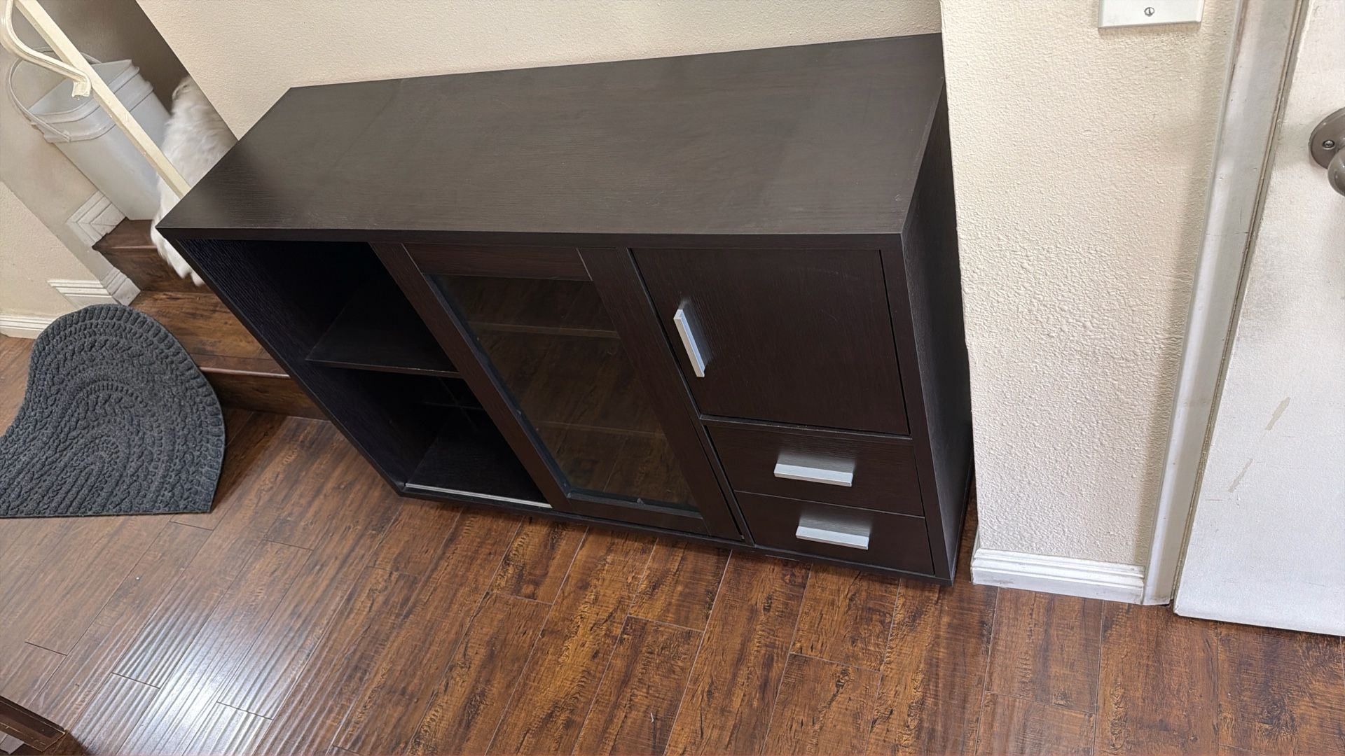 Sideboard, Bar Cabinet With Wine Rack Holder, Sliding Door