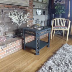 Solid Wood Accent Table 
