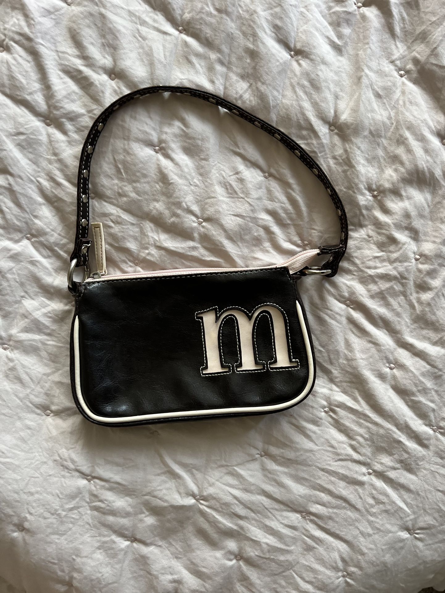 Vintage y2k Limited Too Initial Letter "M" Brown Mini shoulder Purse