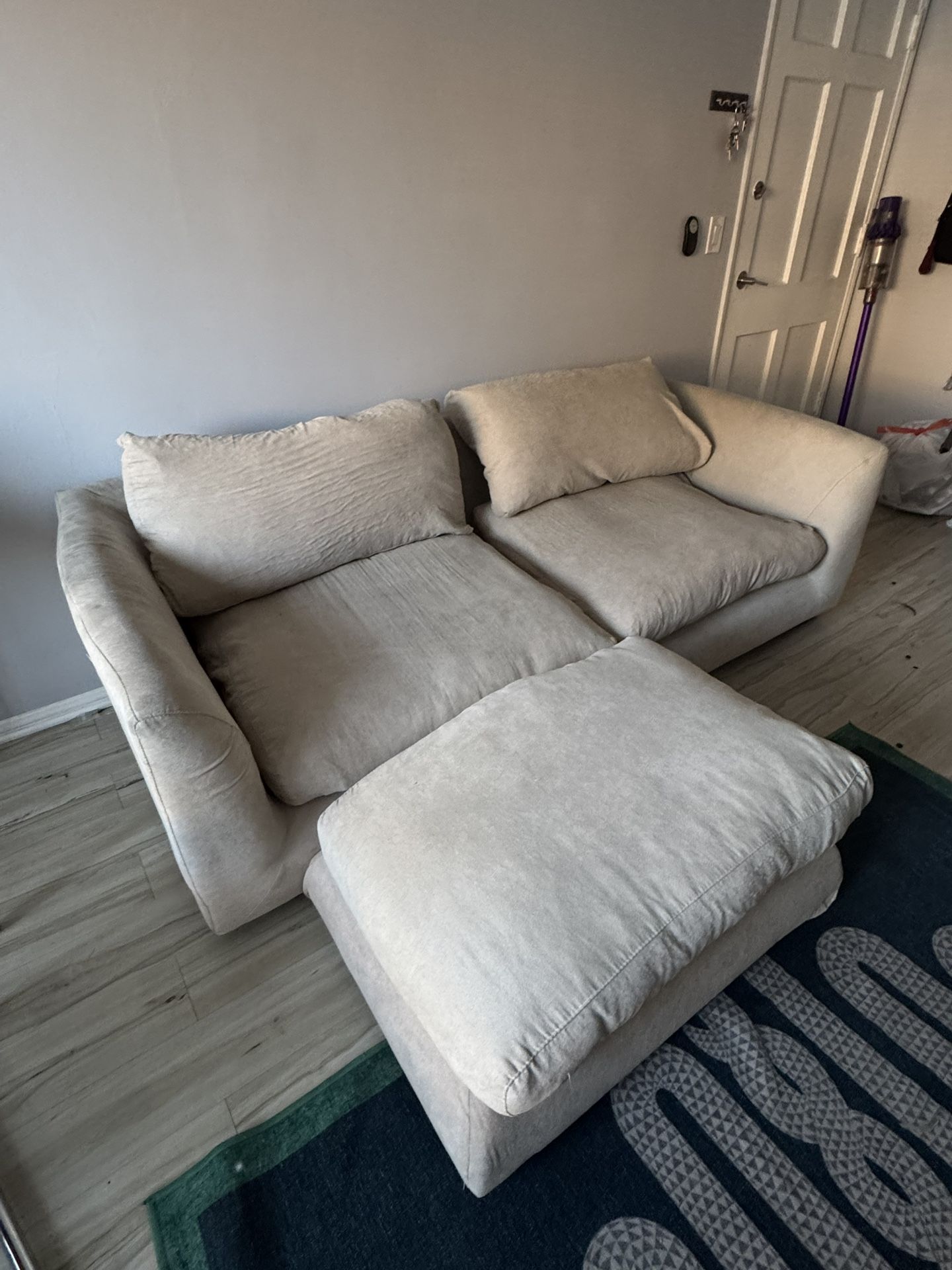 Mario Capasa Feather Modular Couch + Ottoman