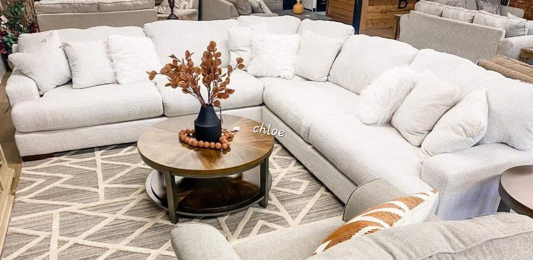 
♡ASK DISCOUNT COUPON💬 sofa Couch Loveseat Living room set sleeper recliner daybed futon ÷ Zda Ivory  Sectional 