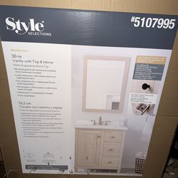 Style Vanity with Mirror (30in)