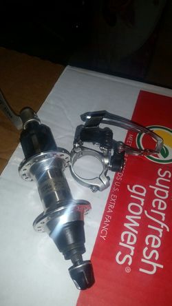 Shimano hub and derailleur