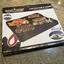 NEW Camp Chef Cast Iron Grill & Griddle Reversible Seasoned Cooktop