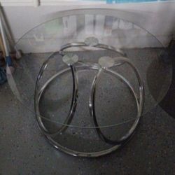Silver Glass Coffee Table 