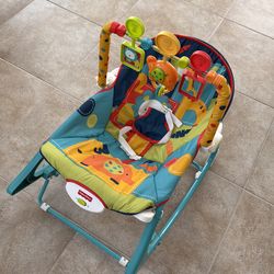 Fisher Price Baby vibrating bouncer rocker with toys