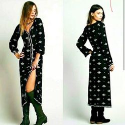 Free People Lily Of The valley embroidered Dress- Medium