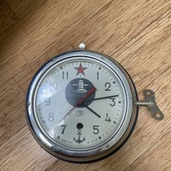 Russian Soviet B CCCP Kauaguyekye Red Star  Maritime Submarine  Clock Cold War