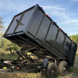 New 8x4x12 Scissor Lift Hydraulic Dump Trailer Fully Loaded 🔥💪🏻