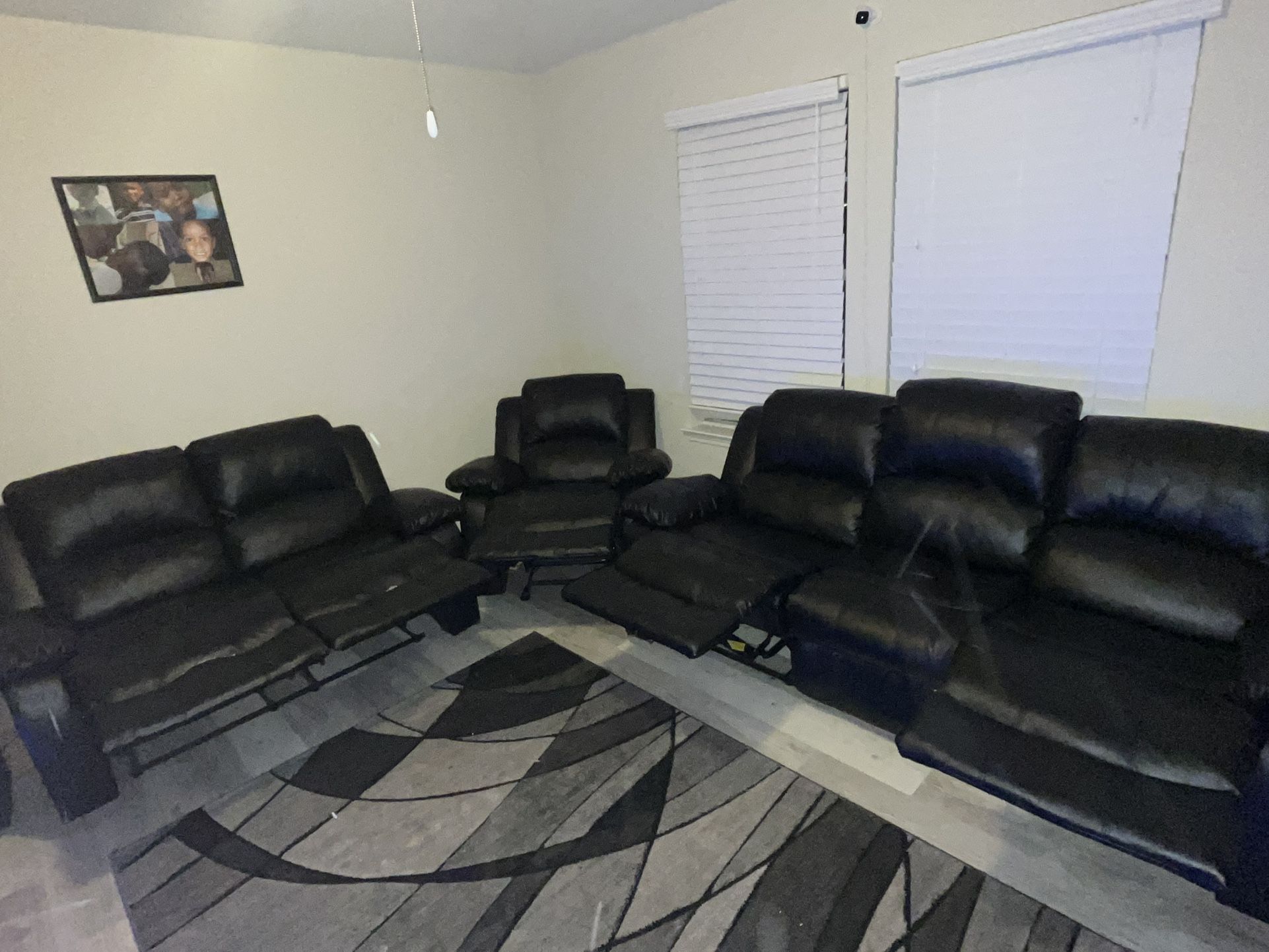 Couch Recliners All Black 