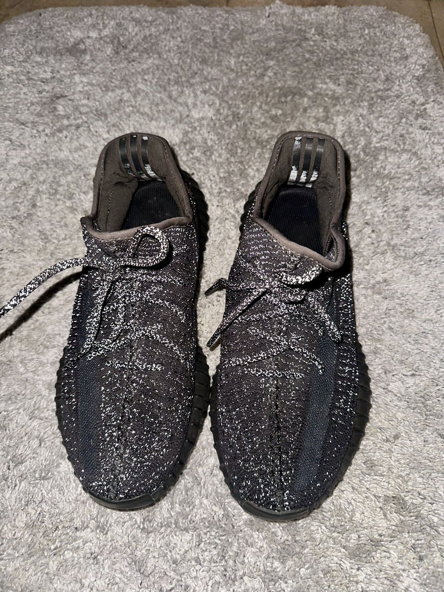 Adidas Yeezy Boost 350 V2 Black Reflective  Size 10 