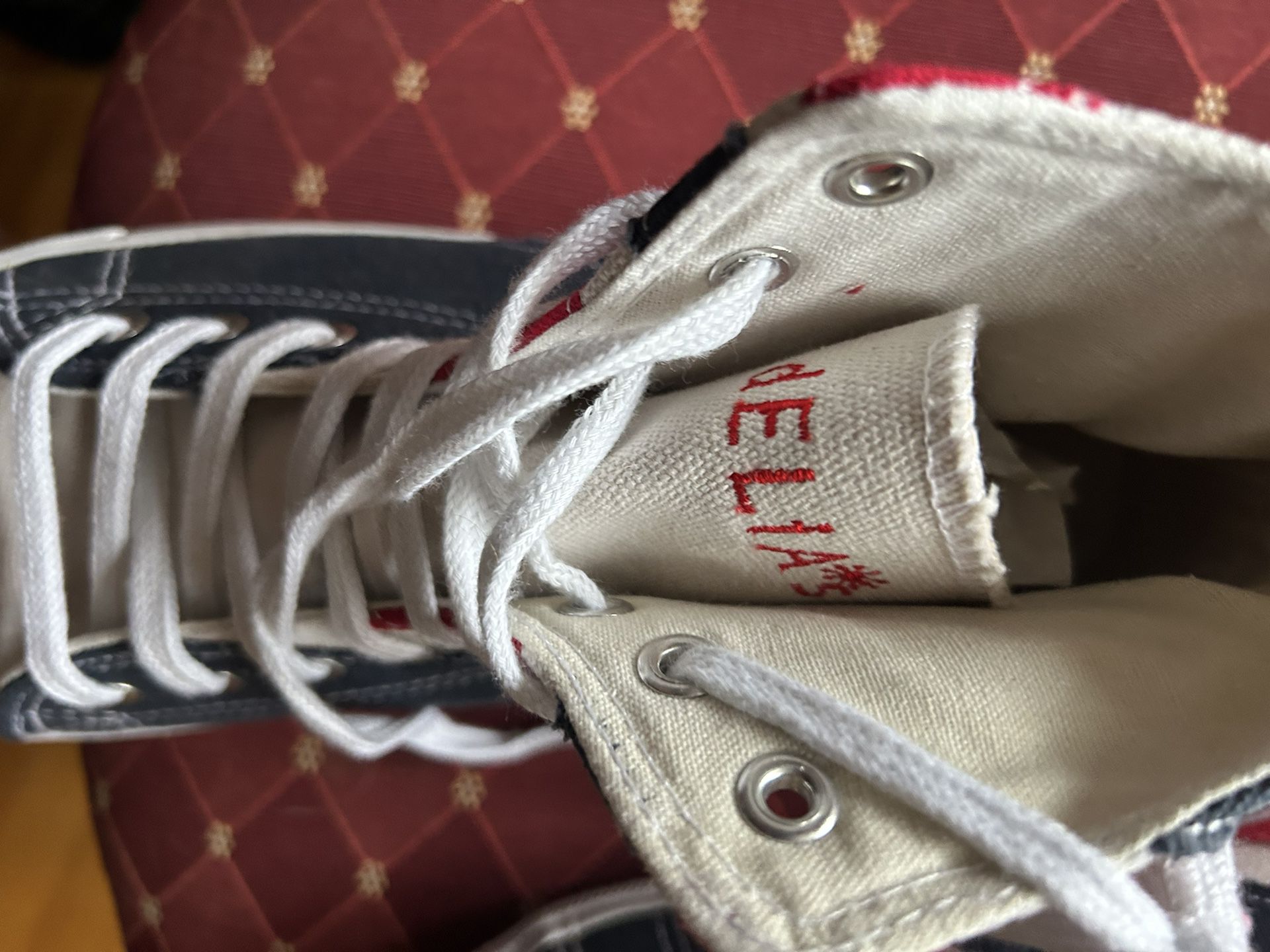 England  High Top Canvas Sneakers 