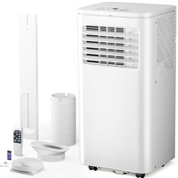 8000 BTU Portable Air Conditioner, 3 in 1 Free Standing Cooling AC Unit with Fan & Dehumidifier & Cools, Sleep Mode, 24H Timer, Windows Sealing Kit fo