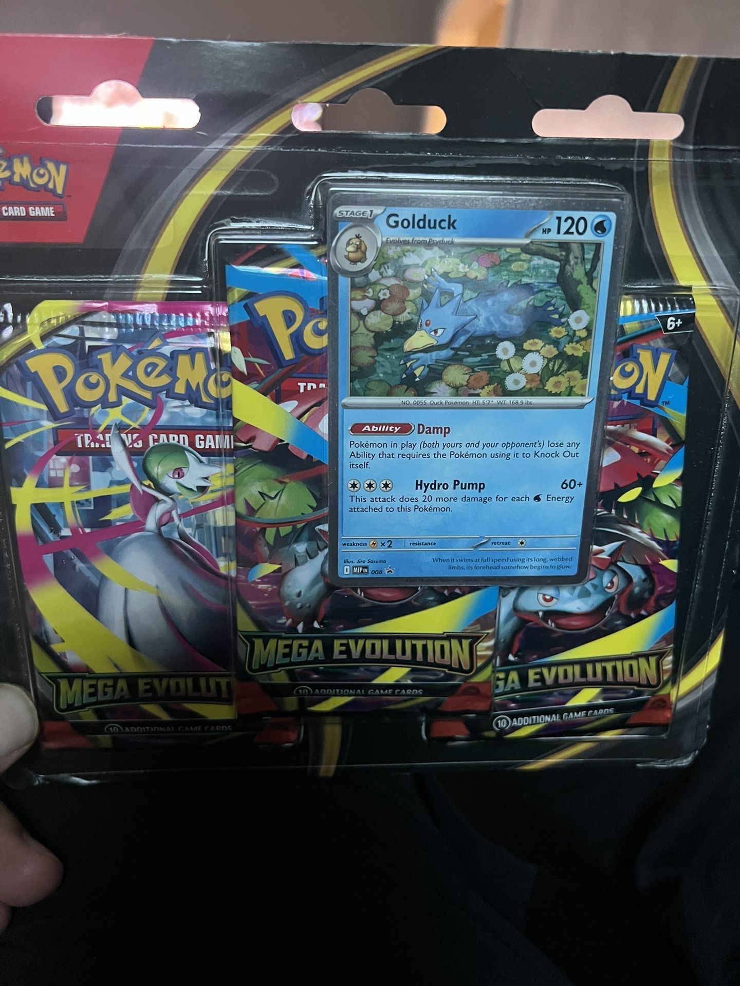Mega Evolution 3 Pack Blister [Golduck] - ME01: Mega Evolution (MEG) 