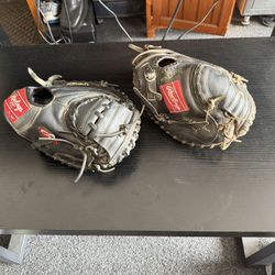 2-Rawlings Catchers Gloves