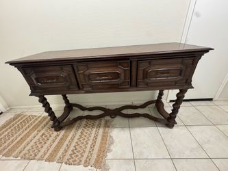 Console Table -entryway table – Trestle Base – Sansegal Collections