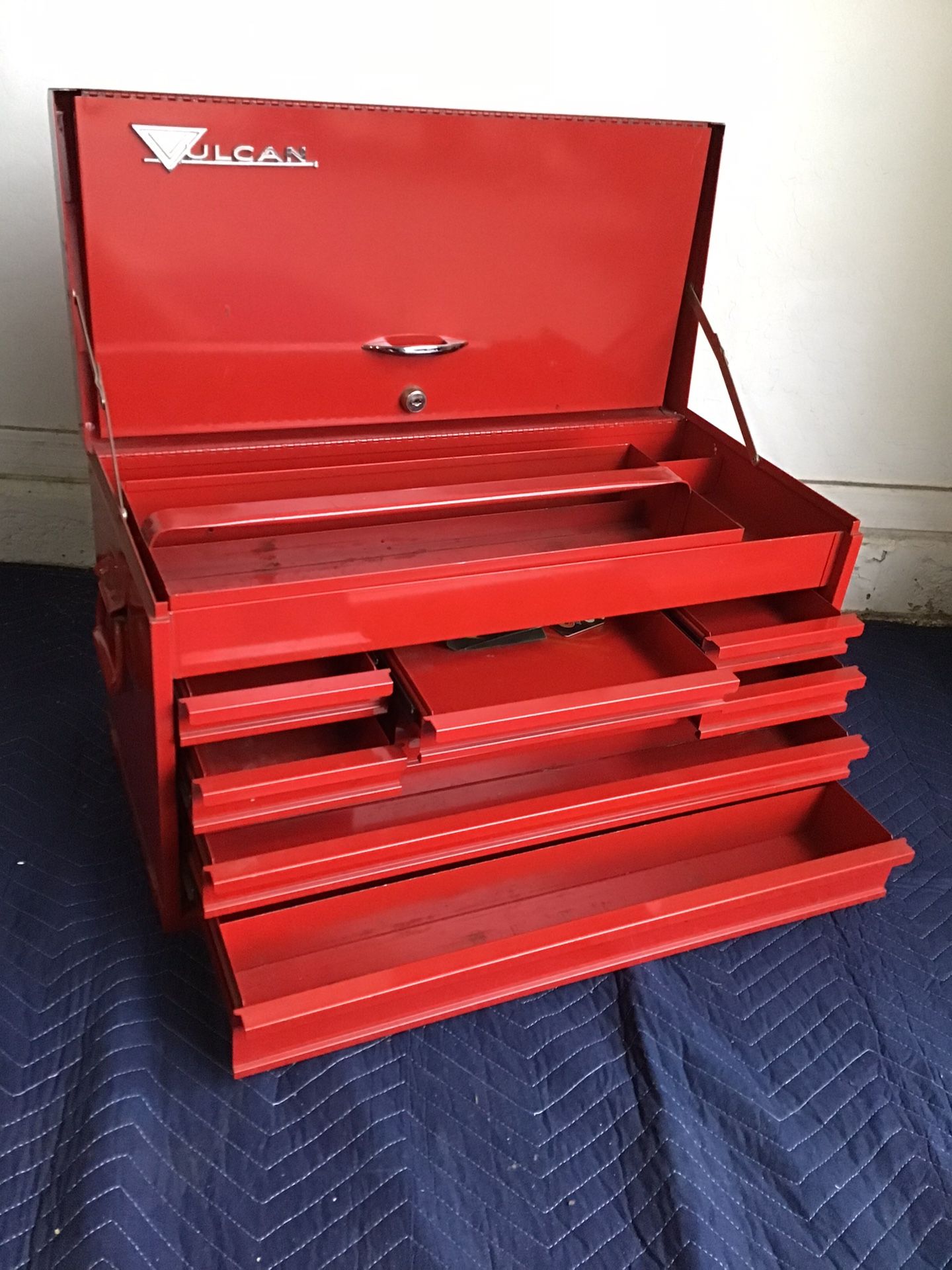 Vulcan Professional Mechanics 8-Drawer Tool Box Vintage MBC USA Like New Condition!