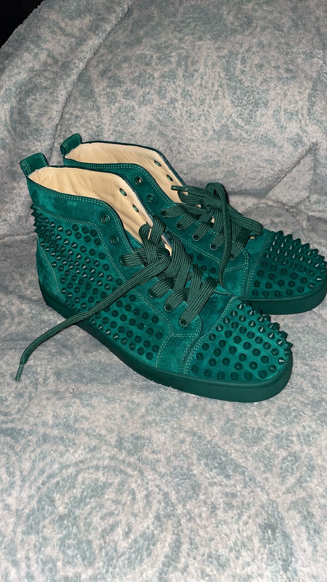 Christian Louboutin Spiked High-Top Sneakers