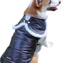 Brandnew Leg Hole Raw Edge Design Dog Winter Coat (XS/S/M/L/XL)
