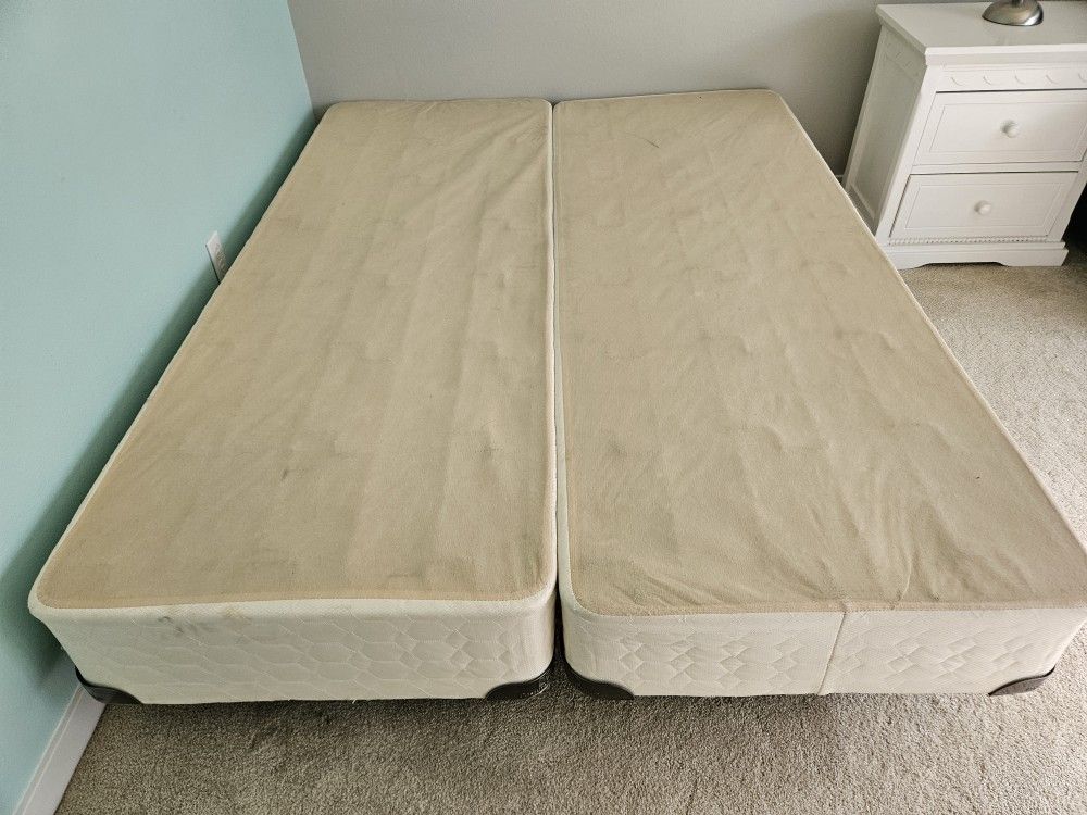 Metal Queen Bedframe With Box Spring