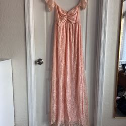 Pink Maternity Dress