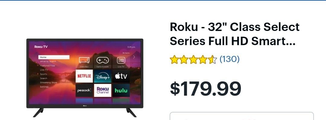 32 Inch INSIGNIA Roku Tv