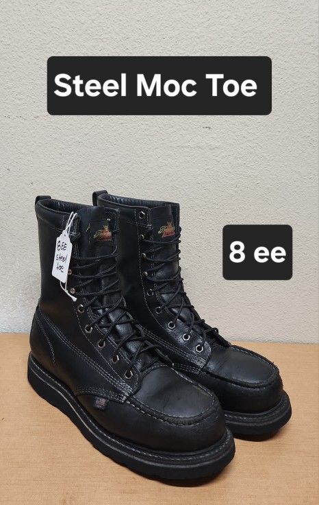 Thorogood Work Boot Size 8 ee STEEL MOC TOE