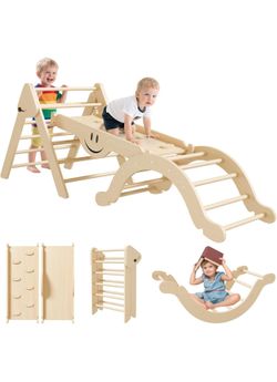 Wooden toddler Climbing set