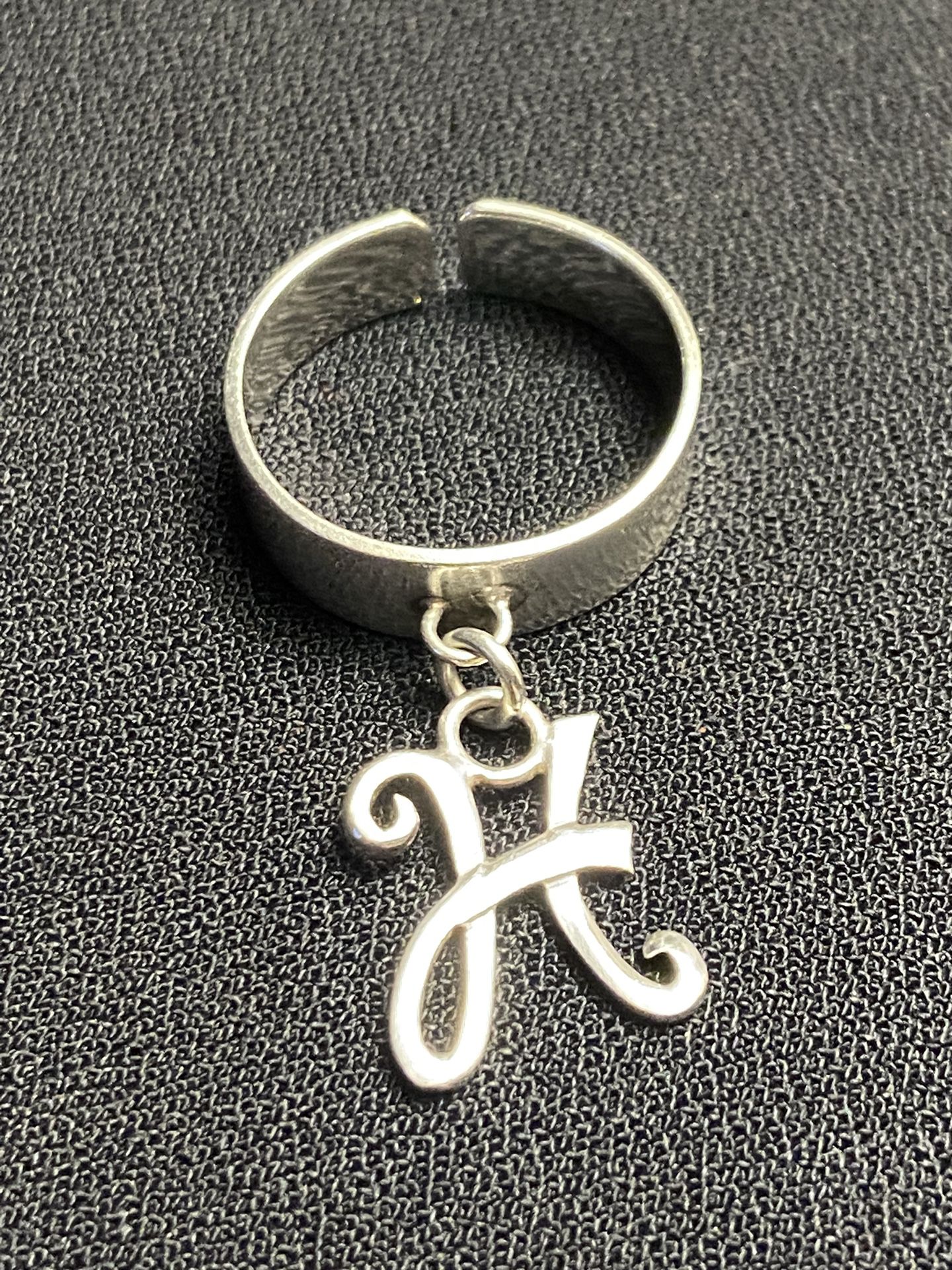 .925 STERLING INITIAL “H” Ring