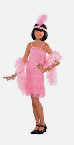 New costume- child large pink flapper $15
