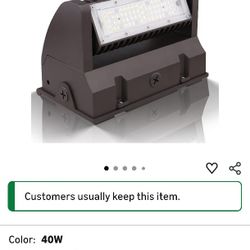 Adjustable LED Wall Pack Light, 40W 5000K 5400 lumens Rotatable LED Wall Mount Lights, IP65 Waterpro